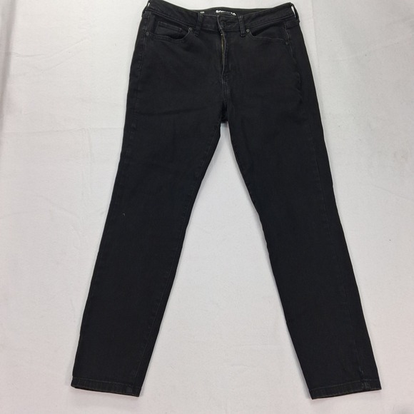 Sonoma Goods For Life Denim - Sonoma Jeans Women 10R Curvy Skinny Black Stretch EUC